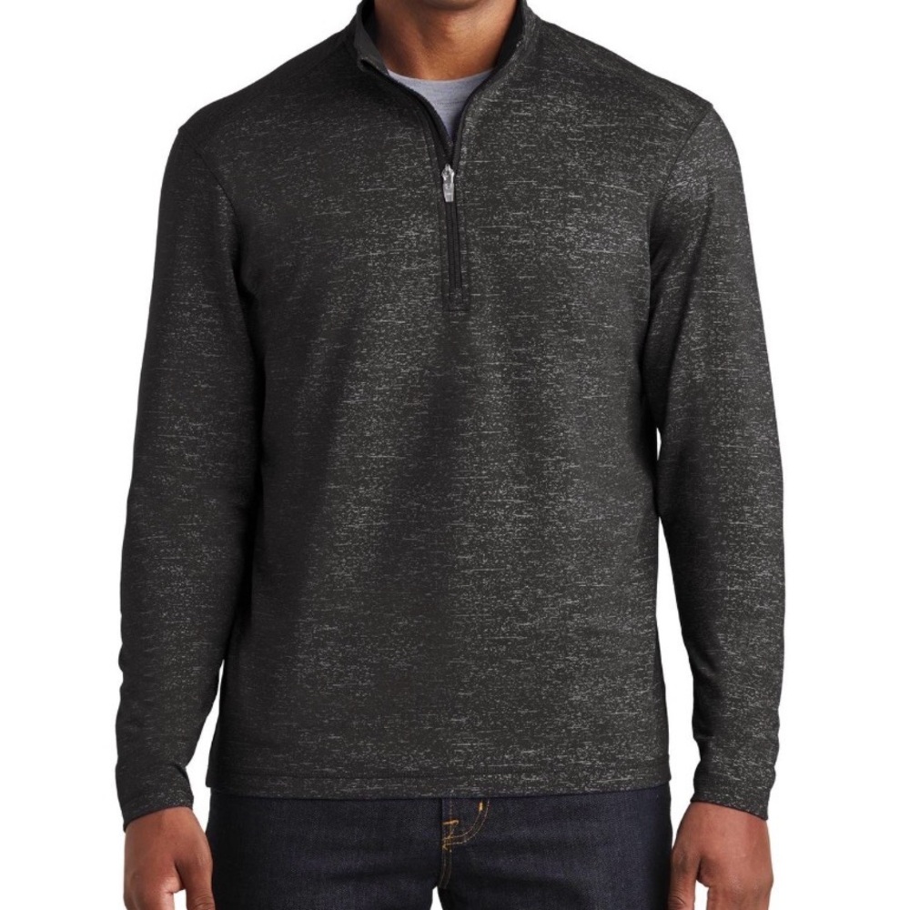Sport-Wick Stretch Reflective Heather 1/2-Zip Pullover.